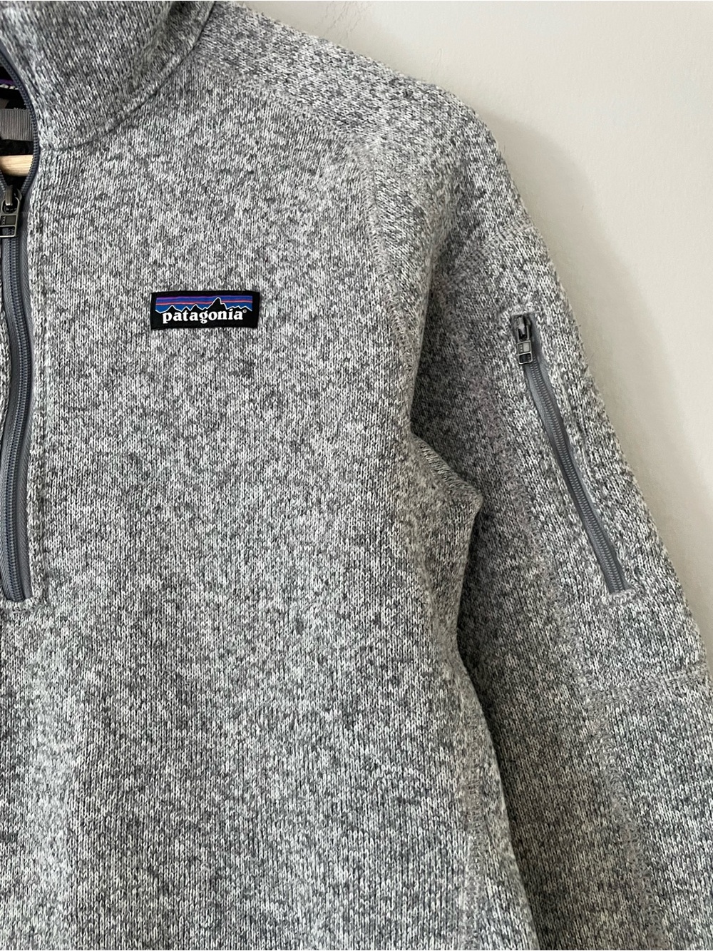Patagonia Heather Gray Quarter-Zip Better Sweater - Picture 3 of 5